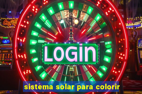 sistema solar para colorir